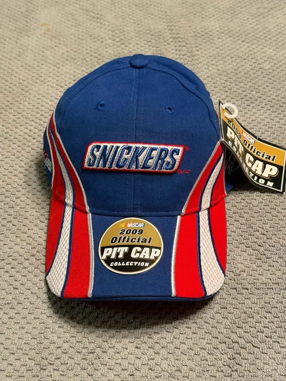 NASCAR Kyle Busch New Era Snickers Throwback Adjustable Snapback Trucker Hat